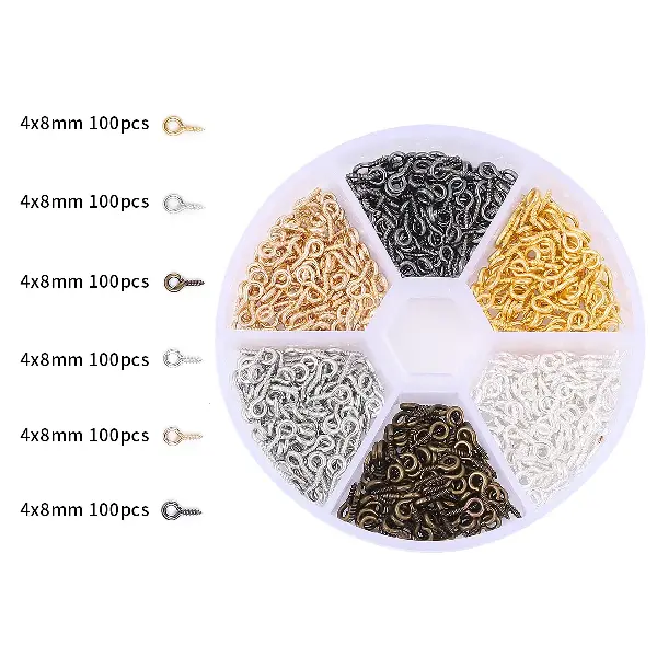 6-compartment boxed iron sheep eyes-1 set,chaincharmsupply.com