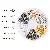 4-10mm Boxed Single-ring Opening Connection Ring Accessories Diy Making Earrings - 6-compartment box lobster clasp-1 set