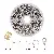 4-10mm Boxed Single-ring Opening Connection Ring Accessories Diy Making Earrings - 6 grid box white K-1 set