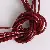 Hot Selling 0.5-2.5 Mm Colorful Korean Wax Wire Rope Necklace - Maroon-1mm, about 10 meters/pack