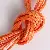 Hot Selling 0.5-2.5 Mm Colorful Korean Wax Wire Rope Necklace - Light orange-2mm, about 10 meters/pack