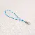 Polyester Single Circle Phone Rope Building Block Keychain Spring Buckle - Dark blue - total length about 68mm, rope length about 48mm, 10 pieces/pack