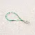 Polyester Single Circle Phone Rope Building Block Keychain Spring Buckle - Dark green - total length about 68mm, rope length about 48mm, 10 pieces/pack