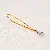 Polyester Single Circle Phone Rope Building Block Keychain Spring Buckle - Gold wire - total length is about 68mm, rope length is about 48mm, 10 pieces/package