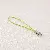 Polyester Single Circle Phone Rope Building Block Keychain Spring Buckle - Fruit green - total length about 68mm, rope length about 48mm, 10 pieces/pack