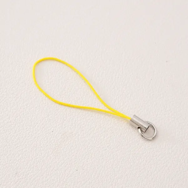 Light yellow - total length is about 68mm, rope length is about 48mm, 10 pieces/pack,chaincharmsupply.com