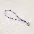 Polyester Single Circle Phone Rope Building Block Keychain Spring Buckle - Royal blue - total length about 58mm, rope length about 45mm, 20 pieces/pack