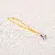Polyester Single Circle Phone Rope Building Block Keychain Spring Buckle - Golden yellow - total length is about 58mm, rope length is about 45mm, 20 pieces/pack
