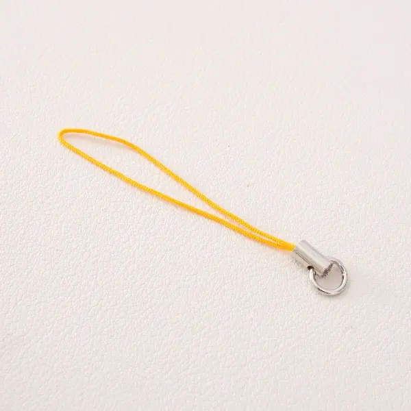 Golden yellow - total length is about 58mm, rope length is about 45mm, 20 pieces/pack,chaincharmsupply.com