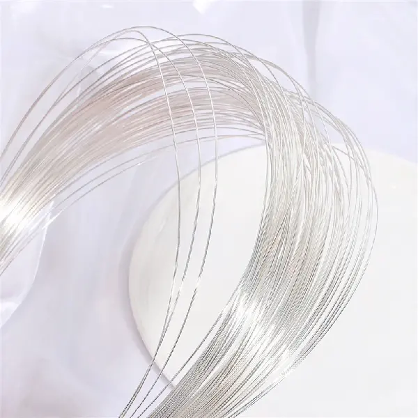 Electroplated thick silver 0.4mm-1 meter/pack,chaincharmsupply.com