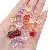 12mm Glass Beads Rose Loose Handmade Diy Bracelet Phone Charm - Randomly mixed - 12mm, hole diameter about 1mm, 30 pcs/pack
