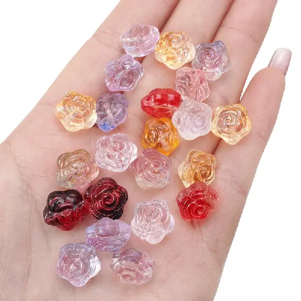 Randomly mixed - 12mm, hole diameter about 1mm, 10 pcs/pack,chaincharmsupply.com