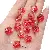 12mm Glass Beads Rose Loose Handmade Diy Bracelet Phone Charm - Red-12mm, hole diameter about 1mm, 10 pcs/pack