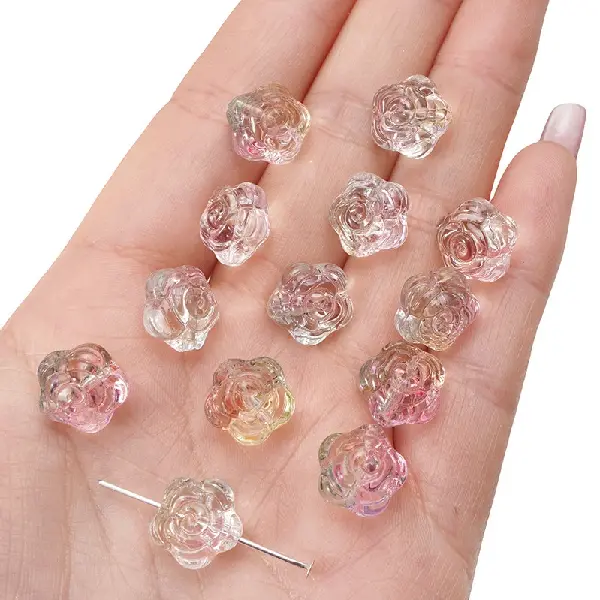 Pink green-12mm hole diameter about 1mm 10 pcs/pack,chaincharmsupply.com