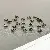 Iron Covered Buckle Diy Jewelry Accessories Multi-color Double-headed Connecting Baotou - Bronze-4×7mm 100pcs/pack