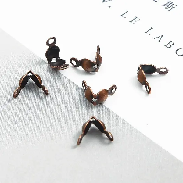 Antique red-4×7mm 100pcs/pack,chaincharmsupply.com