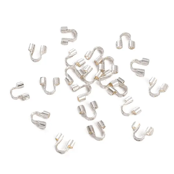 Electroplated thick silver-4.5x4.5mm wire diameter 1.2mm 10 pcs/pack,chaincharmsupply.com