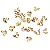 10 Pieces Of 14k Gold-filled Horseshoe Buckle U-shaped Wire Bracelet - 14K包金-4.5x4.5mm 线径1.2mm 10个/包