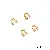 10 Pieces Of 14k Gold-filled Horseshoe Buckle U-shaped Wire Bracelet - 18K gold-plated-4.5x4.5mm wire diameter 1.2mm 10 pcs/pack