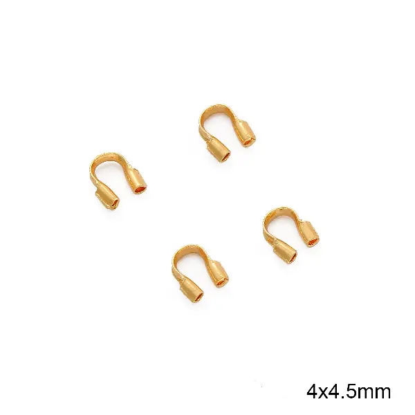 18K gold-plated-4.5x4.5mm wire diameter 1.2mm 10 pcs/pack,chaincharmsupply.com