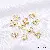 14k Gold-filled Color-protected Single-ring Lobster Clasp Closing Buckle Extension Chain - Heart-shaped lobster clasp 14K gold 1 piece