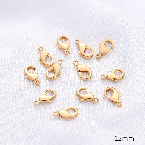 Large lobster clasp 18K gold 1 piece,chaincharmsupply.com