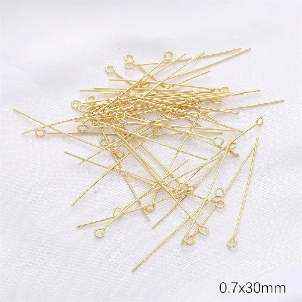 9-point needle 14K gold 50 pieces,chaincharmsupply.com