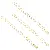 14k Gold-filled Color-protected Single-ring Lobster Clasp Closing Buckle Extension Chain - 1 14K gold extension chain tail chain, total length 60mm