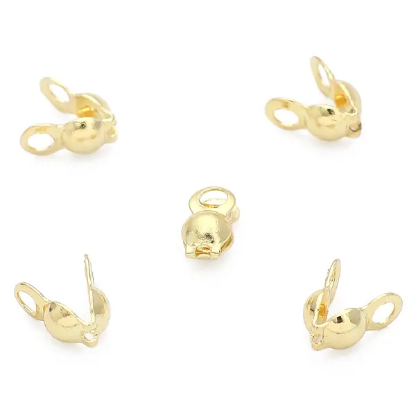 14K gold 3*6mm bag buckles 10 pcs,chaincharmsupply.com