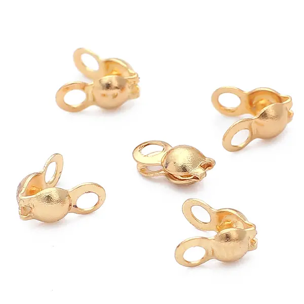 18K3*6mm gold bag buckles 10 pcs,chaincharmsupply.com
