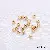 14k Gold-filled Color-protected Single-ring Lobster Clasp Closing Buckle Extension Chain - 18K gold-coated spacer beads 3mm hole diameter 1.2mm 100 pcs/pack