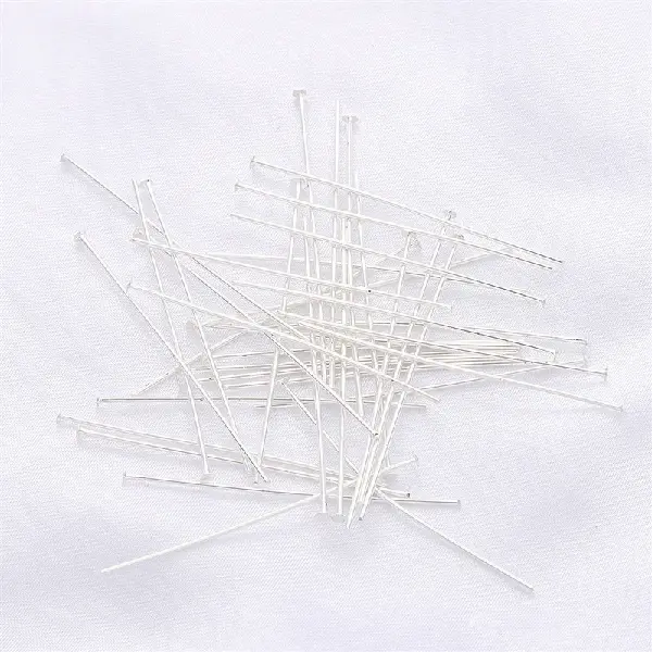 T-shaped needle silver 0.7×30mm 50 pcs/pack,chaincharmsupply.com