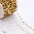 14k Gold-filled Color-protected Single-ring Lobster Clasp Closing Buckle Extension Chain - Tail chain 14K gold-plated 3mm 1 meter/pack