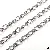 Stainless Steel Chain Heart-shaped Sunflower Starry Handmade Diy Necklace Bracelet - Stainless steel chain 2.0 thread bare body 1:1 wire diameter about 2.0mm chain width about 9.5mm threaded chain body 9.5x14mm-1 meter/pack