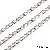 Stainless Steel Chain Heart-shaped Sunflower Starry Handmade Diy Necklace Bracelet - Stainless steel chain 1.8 square wire ground 7mm wire diameter about 1.8mm chain width about 7mm chain body 7x13.5mm-1 meter/pack