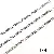 Stainless Steel Chain Heart-shaped Sunflower Starry Handmade Diy Necklace Bracelet - Stainless steel chain 08 side 3:3 grinding surface wire diameter about 0.8mm chain width about 3.6mm long chain body 3.6x5.6mm-0.5m/pack