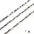 Stainless Steel Chain Heart-shaped Sunflower Starry Handmade Diy Necklace Bracelet - Stainless steel chain 3.0 square foxtail wire diameter about 0.6mm chain width about 3mm chain body 3x5mm-0.5m/pack