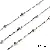Stainless Steel Chain Heart-shaped Sunflower Starry Handmade Diy Necklace Bracelet - Stainless steel chain 03 water wave beads wire diameter about 0.3mm chain width about 1.8mm 30mm beads 4mm steel color 1 meter/pack-1 meter/pack