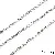 Stainless Steel Chain Heart-shaped Sunflower Starry Handmade Diy Necklace Bracelet - Stainless steel chain 08 1:1 round wire, wire diameter is about 0.8mm, chain width is about 3.5mm, parent chain body 3.5x5.8mm, child chain body-0.5m/pack