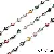 Stainless Steel Chain Heart-shaped Sunflower Starry Handmade Diy Necklace Bracelet - Stainless steel chain 6.0 eye chain wire diameter about 0.3mm chain width about 6mm double hanging eyes 6x11mm mixed color steel 0.5m/pack-1m/pack
