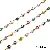 Stainless Steel Chain Heart-shaped Sunflower Starry Handmade Diy Necklace Bracelet - Stainless steel chain 5.5 drops of oil heart shape wire diameter about 0.25mm chain width about 5.5mm double hanging heart shape 5.5x10.2mm gold-1 meter/pack
