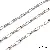 Stainless Steel Chain Heart-shaped Sunflower Starry Handmade Diy Necklace Bracelet - Stainless steel chain 5x14 extended box, wire diameter about 2.4mm, chain width about 5mm, chain body 5x14mm, steel color, 1 meter/pack (cut-0.5 meters/pack)