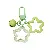 Colorful Alloy Hollow Five-pointed Star Bell Keychain Handmade Diy Card - Green 1 piece/pack - total length about 6.5cm