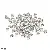 Diy Jewelry Making Materials Accessories Copper Seven-color Positioning Beads Wear - Silver-3.5mm, about 200 pieces/pack