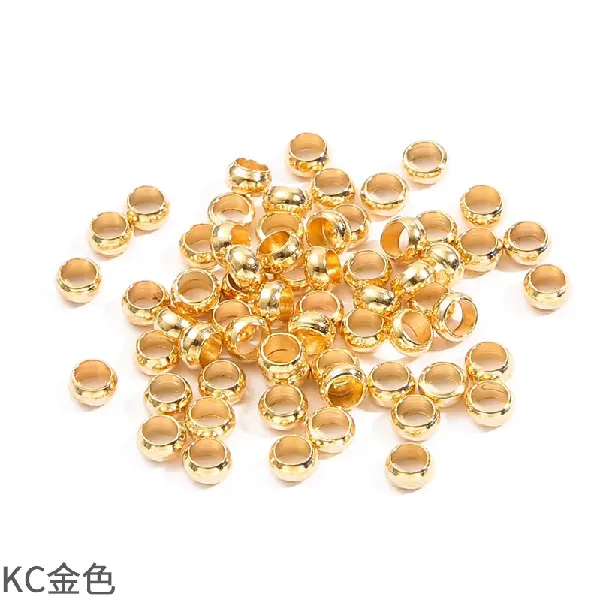 KC gold-2mm 100pcs/pack,chaincharmsupply.com