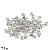 Diy Jewelry Making Materials Accessories Copper Seven-color Positioning Beads Wear - White K color-1.5mm about 500 pieces/pack