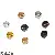Diy Jewelry Making Materials Accessories Copper Seven-color Positioning Beads Wear - Randomly mixed colors - 1.5mm, about 500 pieces/pack