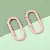 Round Runway Painted Color Carabiner Diy Jewelry Accessories Spring Buckle - Pink 2pcs/pack-25x50mm