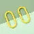Round Runway Painted Color Carabiner Diy Jewelry Accessories Spring Buckle - Yellow 2pcs/pack-25x50mm