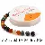 Boxed Crystal Thread With Beads, Elastic String Bracelet, Necklace, Rope, - About 0.8MM, about 5.5 meters/roll-1 roll